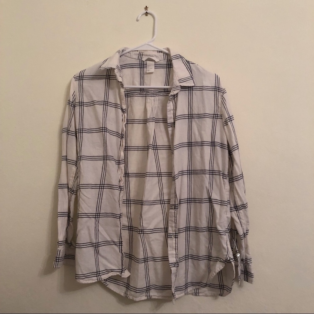 Black and White Button Down